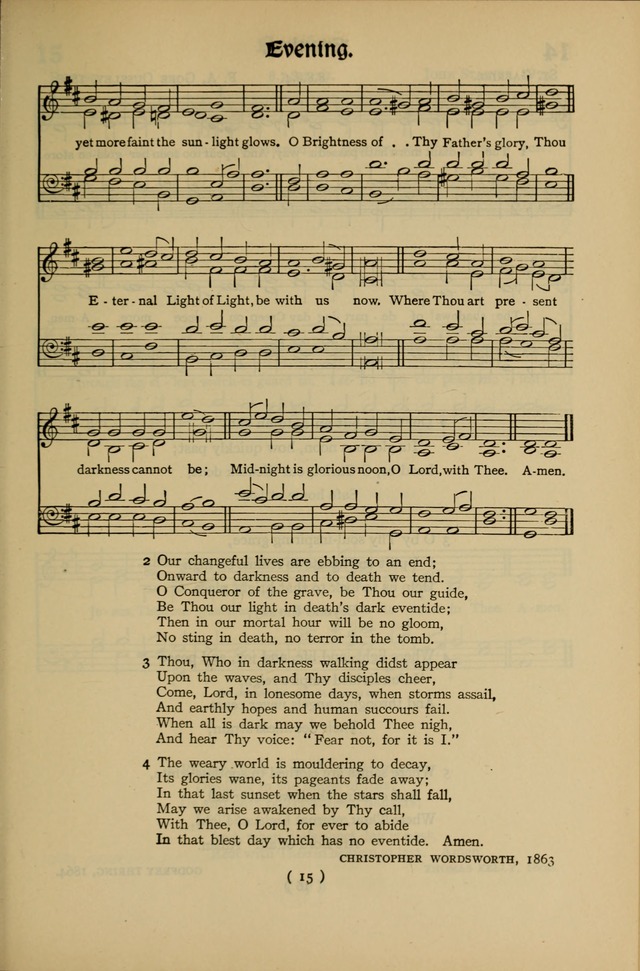 The Hymnal: as authorized and approved by the General Convention of the Protestant Episcopal Church in the United States of America in the year of our Lord 1916 page 85