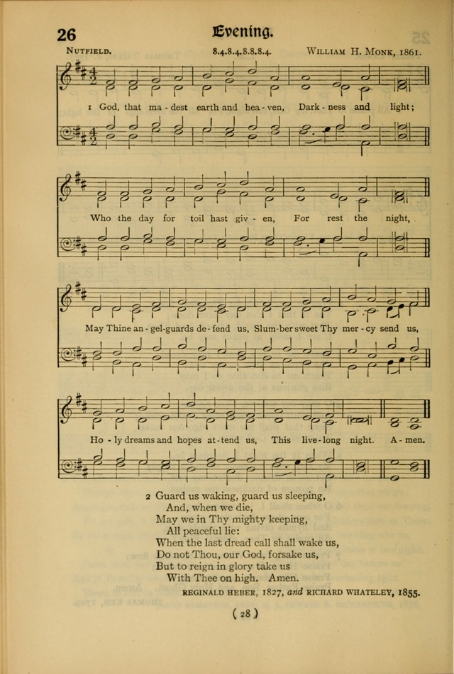 The Hymnal: as authorized and approved by the General Convention of the Protestant Episcopal Church in the United States of America in the year of our Lord 1916 page 98