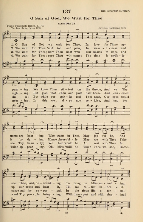 The Evangelical Hymnal page 121
