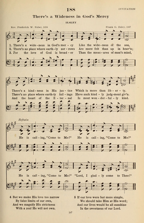 The Evangelical Hymnal page 167