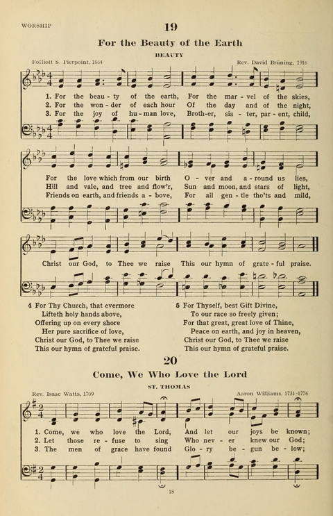 The Evangelical Hymnal page 18