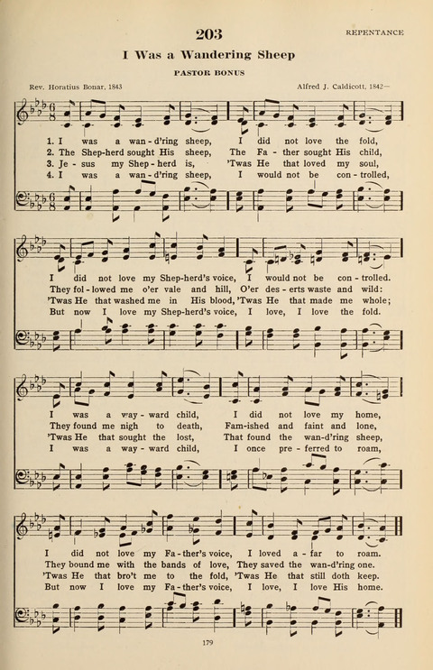 The Evangelical Hymnal page 181