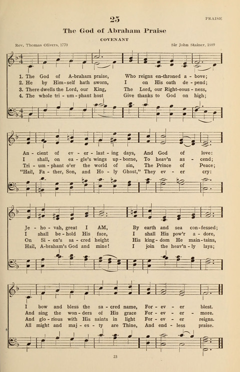 The Evangelical Hymnal page 23
