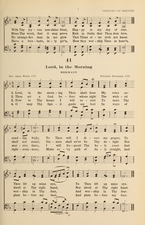 The Evangelical Hymnal page 37