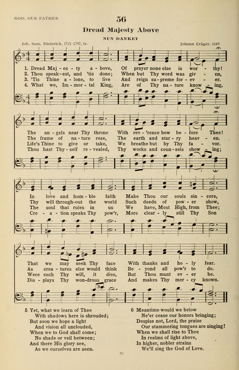 The Evangelical Hymnal page 50