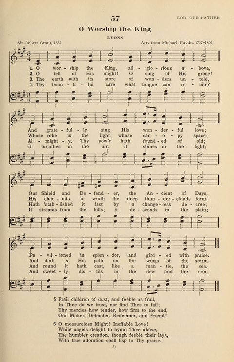 The Evangelical Hymnal page 51