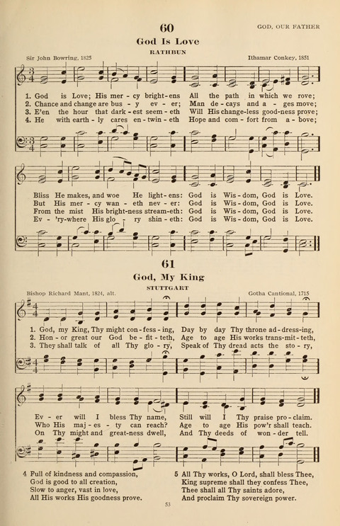 The Evangelical Hymnal page 53