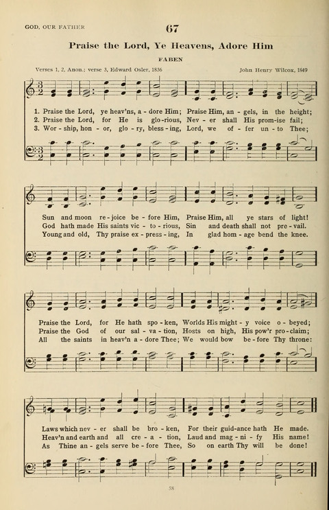 The Evangelical Hymnal page 58