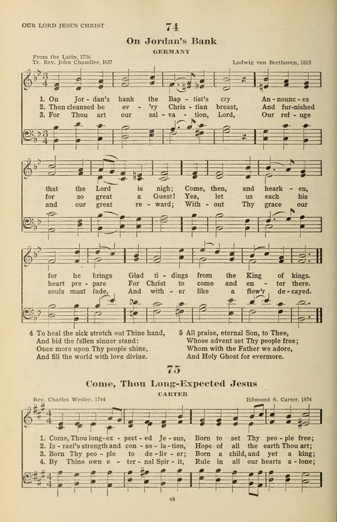 The Evangelical Hymnal page 64