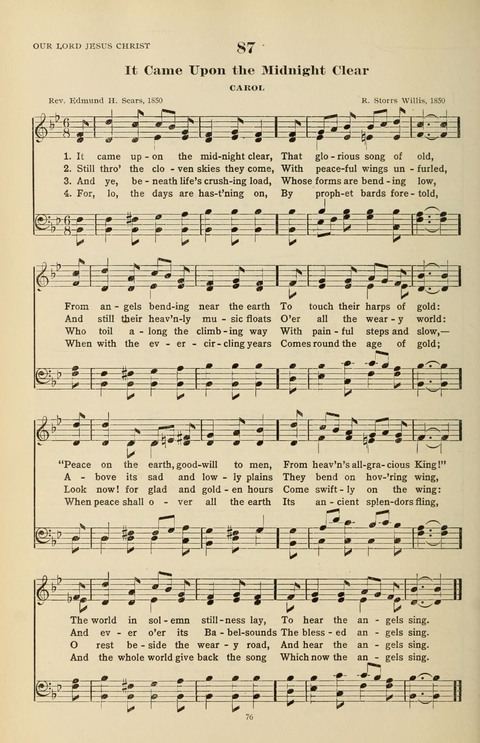 The Evangelical Hymnal page 76