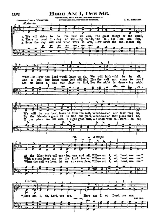 The Excelsior Hymnal page 132