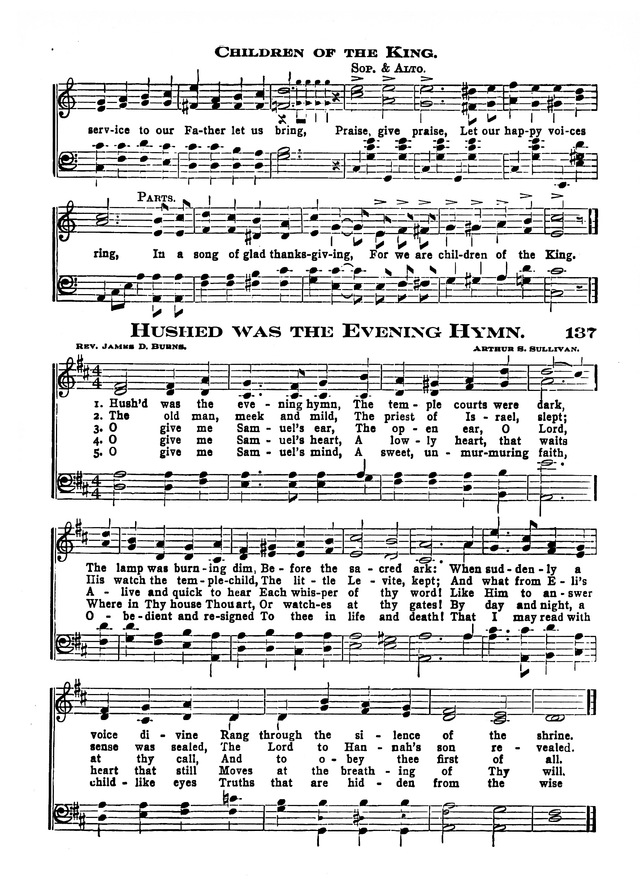 The Excelsior Hymnal page 137