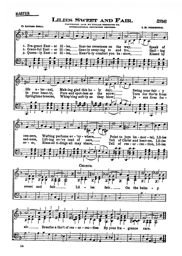 The Excelsior Hymnal page 207