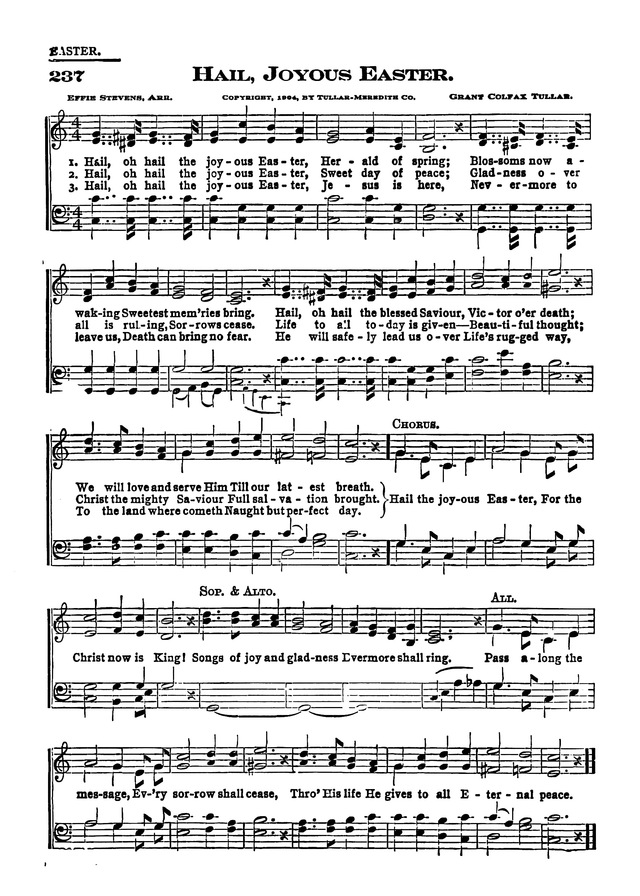 The Excelsior Hymnal page 208