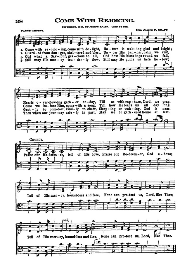 The Excelsior Hymnal page 38