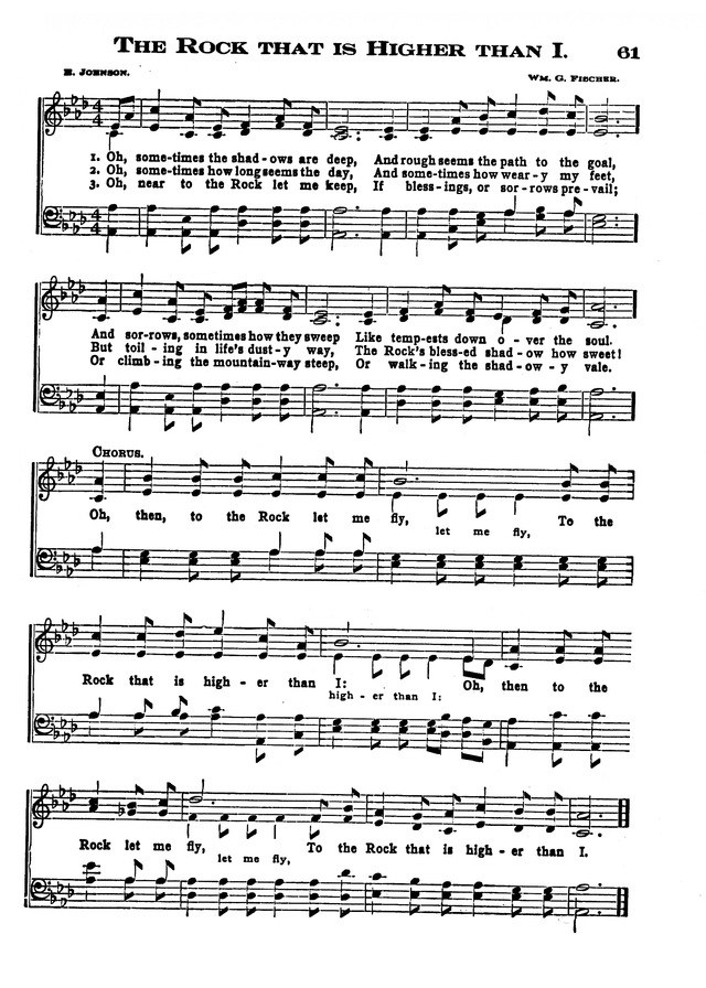 The Excelsior Hymnal page 61
