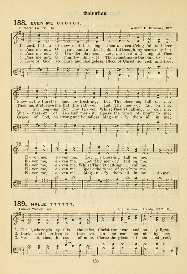 The Evangelical Hymnal page 138