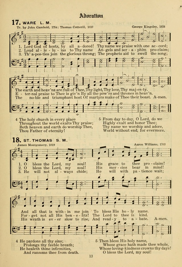 The Evangelical Hymnal page 15