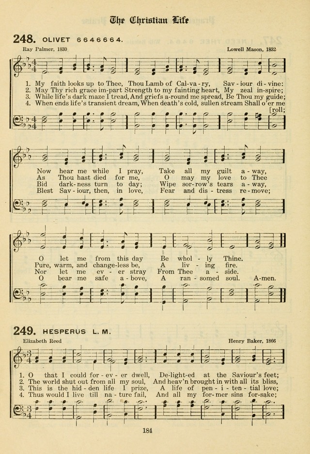 The Evangelical Hymnal page 186