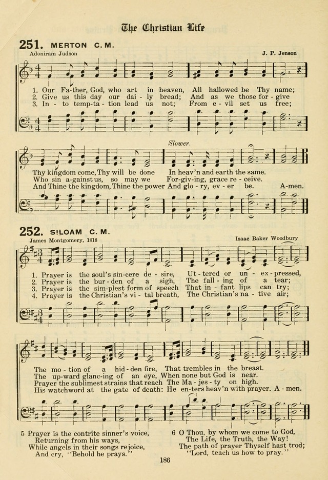 The Evangelical Hymnal page 188