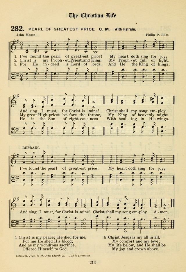 The Evangelical Hymnal page 214