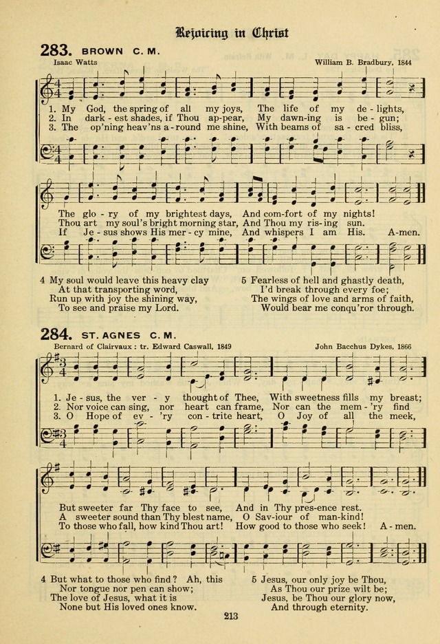 The Evangelical Hymnal page 215