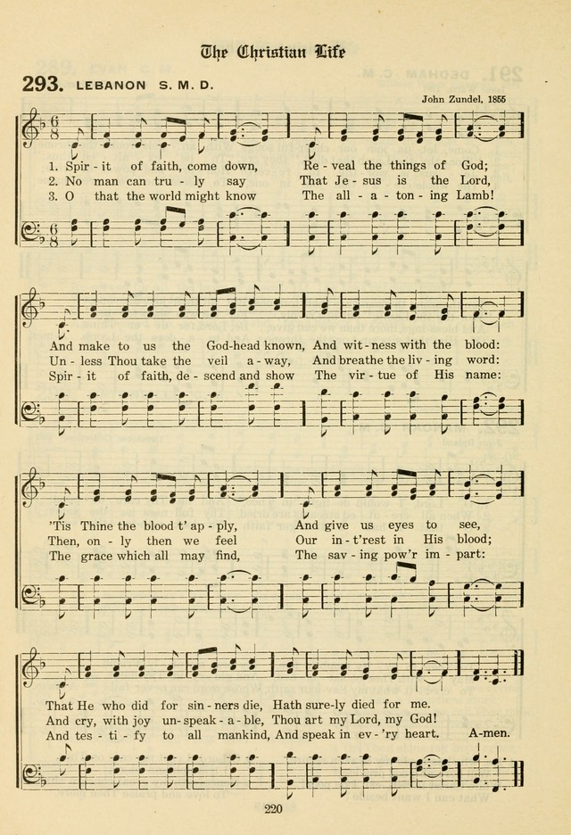 The Evangelical Hymnal page 222