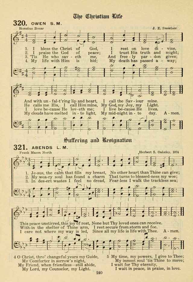 The Evangelical Hymnal page 242