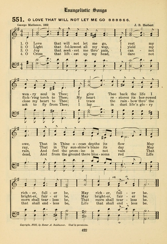 The Evangelical Hymnal page 424