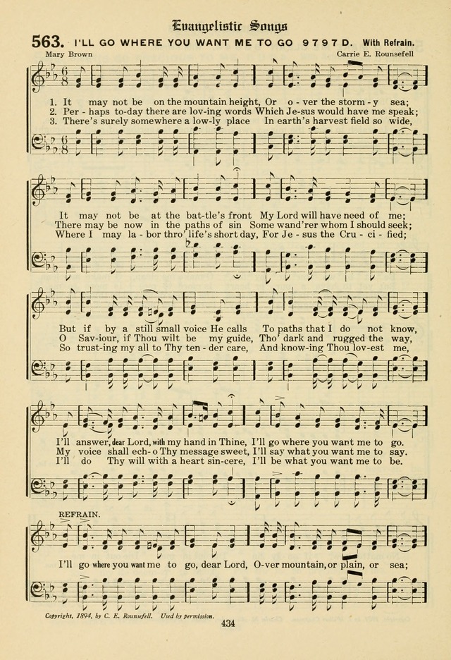 The Evangelical Hymnal page 436