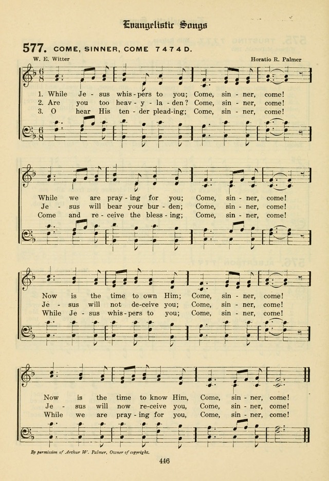 The Evangelical Hymnal page 448