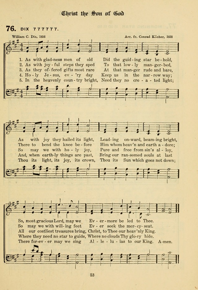 The Evangelical Hymnal page 55