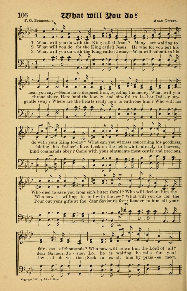 The Emory Hymnal No. 2: sacred hymns and music for use in public worship, Sunday-schools, social meetings and family worship page 108
