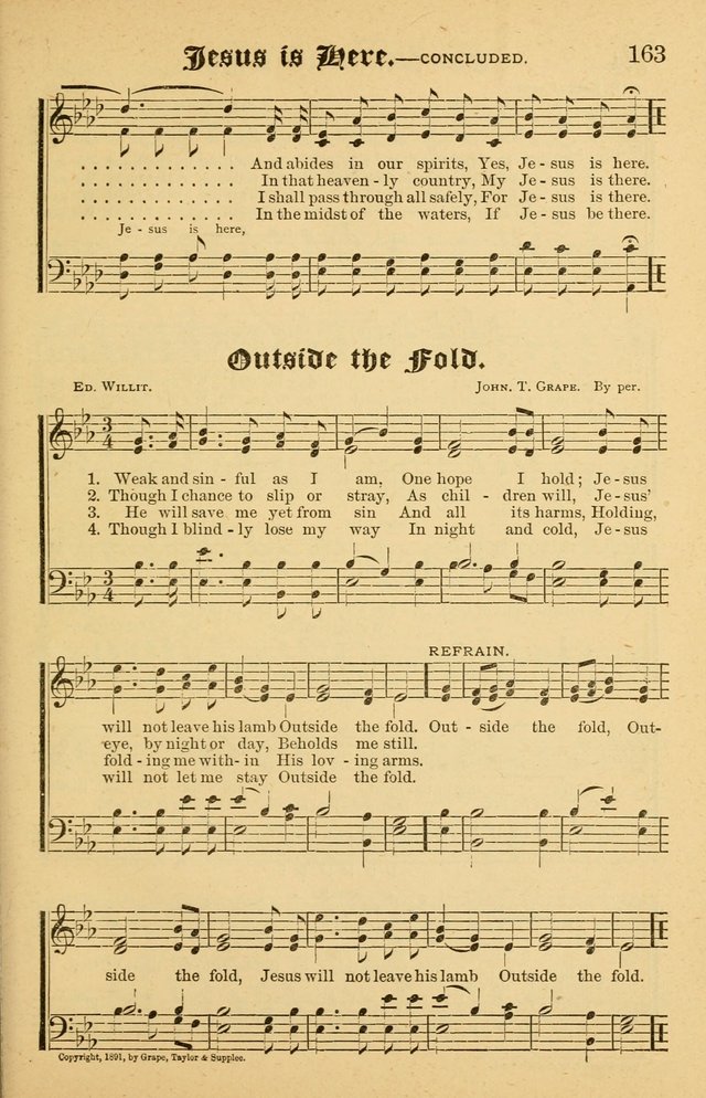 The Emory Hymnal No. 2: sacred hymns and music for use in public worship, Sunday-schools, social meetings and family worship page 165