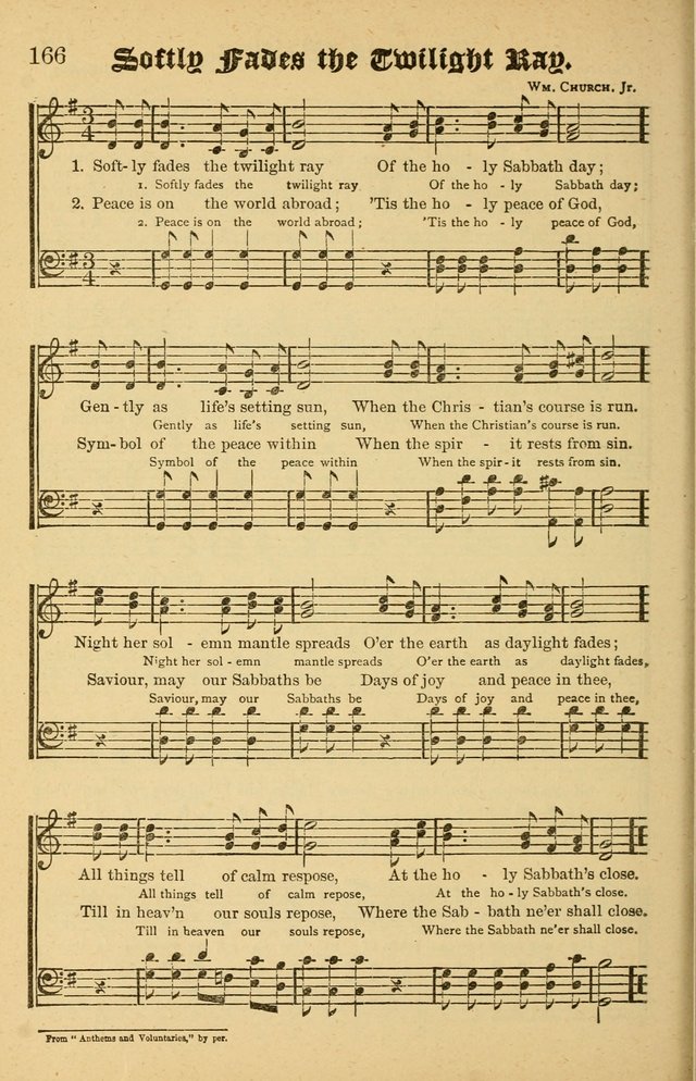 The Emory Hymnal No. 2: sacred hymns and music for use in public worship, Sunday-schools, social meetings and family worship page 168