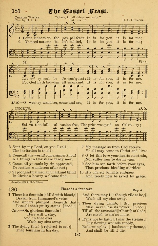 The Emory Hymnal No. 2: sacred hymns and music for use in public worship, Sunday-schools, social meetings and family worship page 187