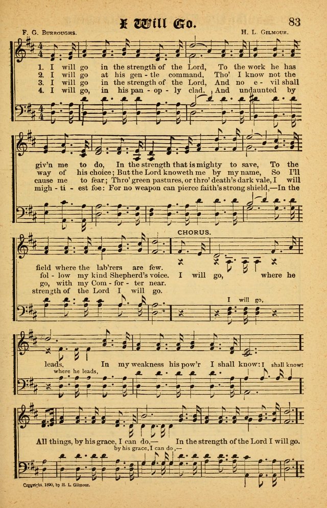 The Emory Hymnal No. 2: sacred hymns and music for use in public worship, Sunday-schools, social meetings and family worship page 83