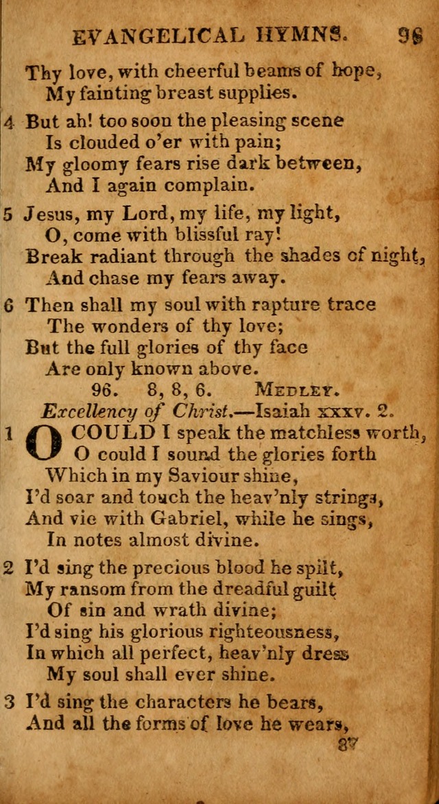 Evangelical Hymns: for private, family, social, and public worship; selected from various authors (3rd ed. enl.) page 87
