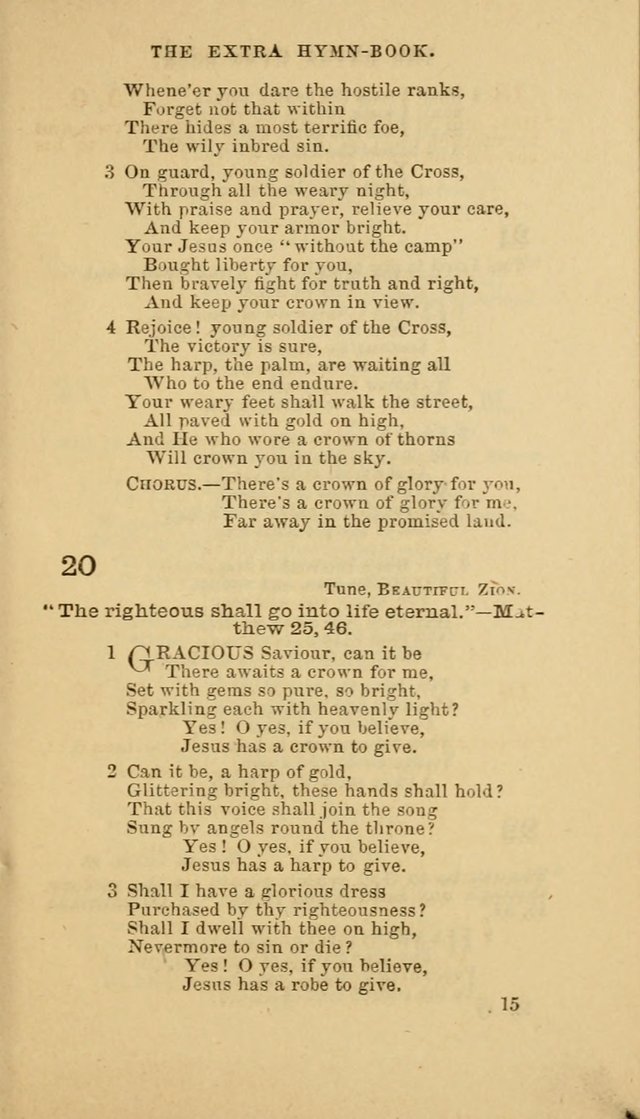 The Extra Hymn Book page 15