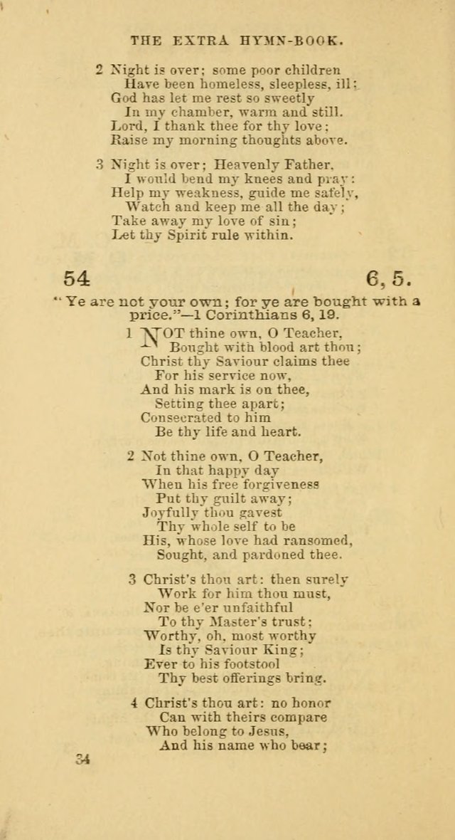 The Extra Hymn Book page 34