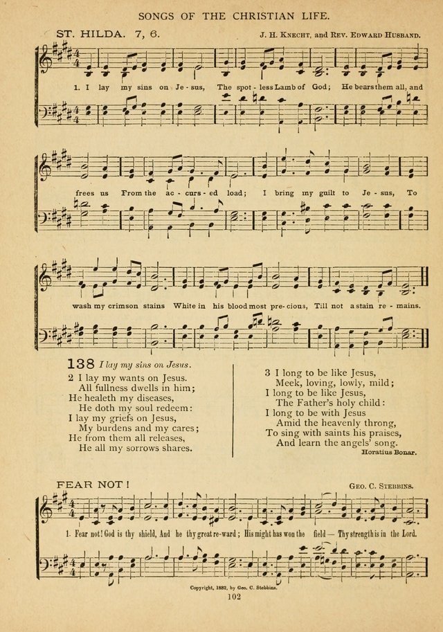 The Epworth Hymnal: containing standard hymns of the Church, songs for the Sunday-School, songs for social services, songs for the home circle, songs for special occasions page 107