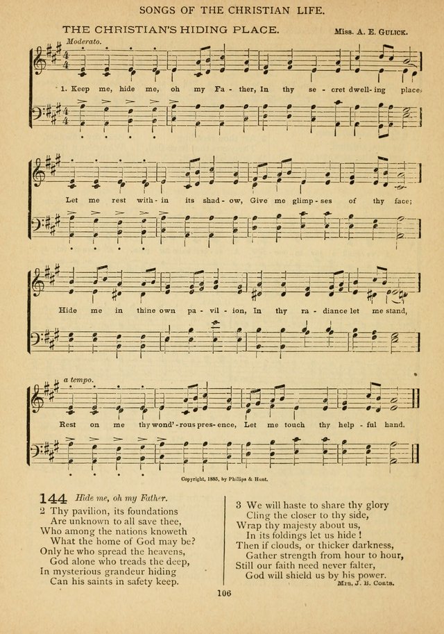 The Epworth Hymnal: containing standard hymns of the Church, songs for the Sunday-School, songs for social services, songs for the home circle, songs for special occasions page 111