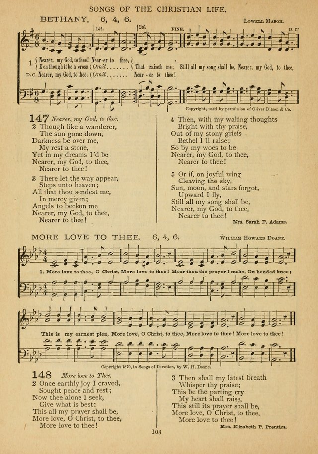 The Epworth Hymnal: containing standard hymns of the Church, songs for the Sunday-School, songs for social services, songs for the home circle, songs for special occasions page 113