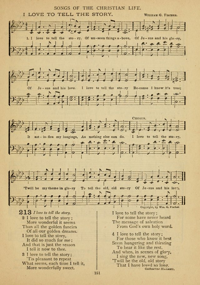 The Epworth Hymnal: containing standard hymns of the Church, songs for the Sunday-School, songs for social services, songs for the home circle, songs for special occasions page 156