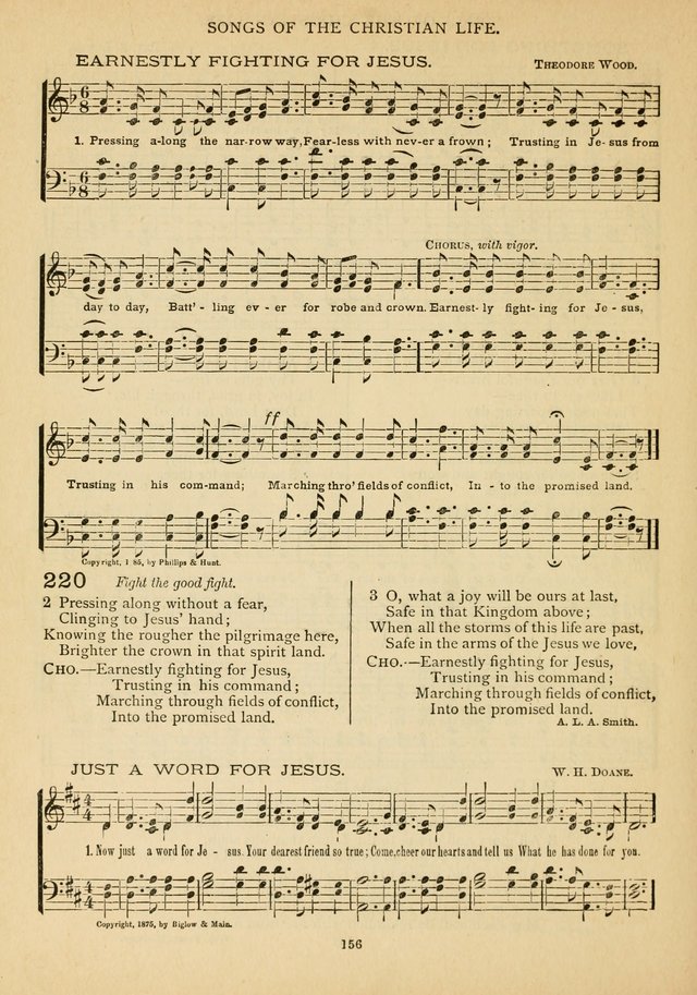 The Epworth Hymnal: containing standard hymns of the Church, songs for the Sunday-School, songs for social services, songs for the home circle, songs for special occasions page 161