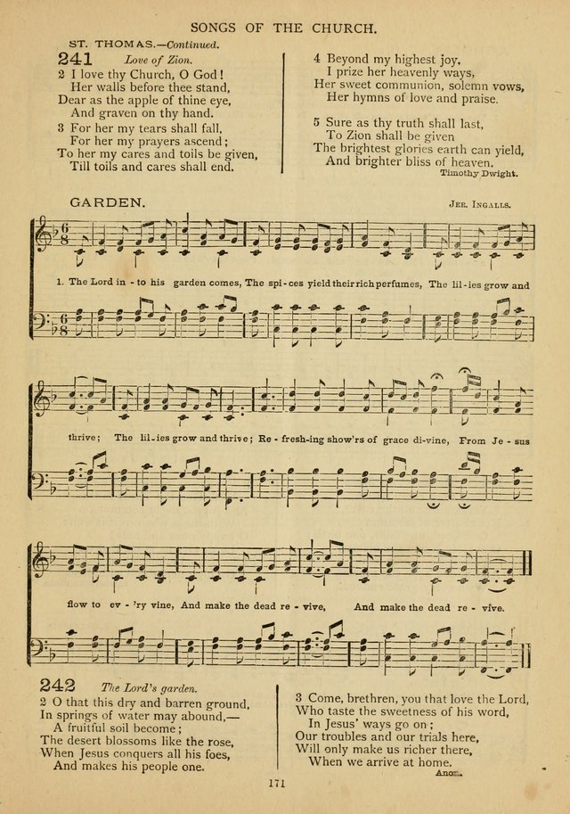 The Epworth Hymnal: containing standard hymns of the Church, songs for the Sunday-School, songs for social services, songs for the home circle, songs for special occasions page 176