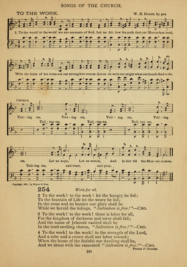 The Epworth Hymnal: containing standard hymns of the Church, songs for the Sunday-School, songs for social services, songs for the home circle, songs for special occasions page 186