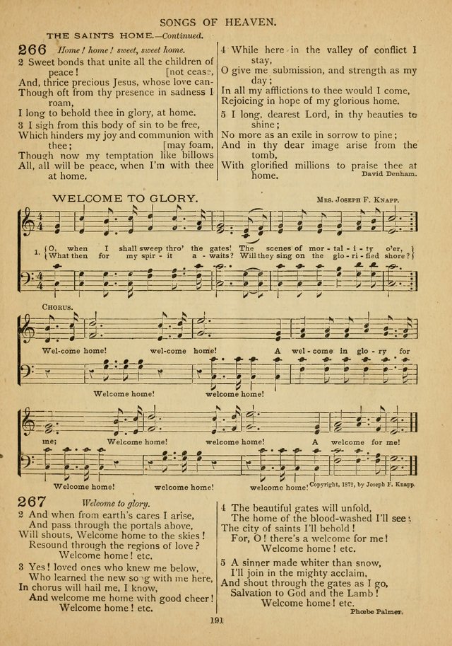 The Epworth Hymnal: containing standard hymns of the Church, songs for the Sunday-School, songs for social services, songs for the home circle, songs for special occasions page 196