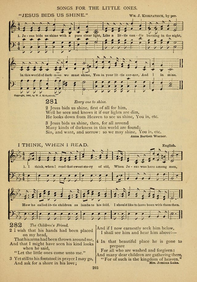 The Epworth Hymnal: containing standard hymns of the Church, songs for the Sunday-School, songs for social services, songs for the home circle, songs for special occasions page 208