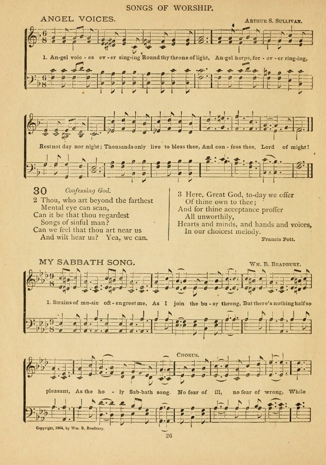 The Epworth Hymnal: containing standard hymns of the Church, songs for the Sunday-School, songs for social services, songs for the home circle, songs for special occasions page 31